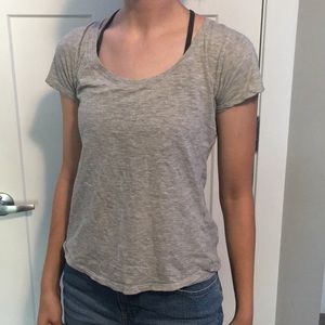 Plain gray tee